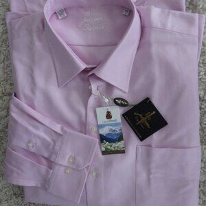 Jack Lipson Signature Men's Long Sleeve Dress Shirt Size L / 18.5 Pink NWT